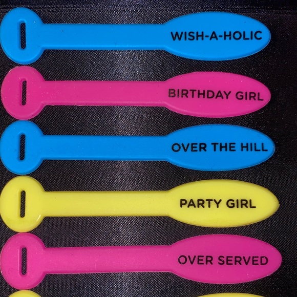 10 DRINK markers for wine, champagne, etc. glasses - Picture 2 of 6